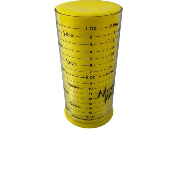 Milmour Metric Wonder Cup Yellow 2 Cup Wet Dry Adjustable Push Tube USA - Picture 4 of 14